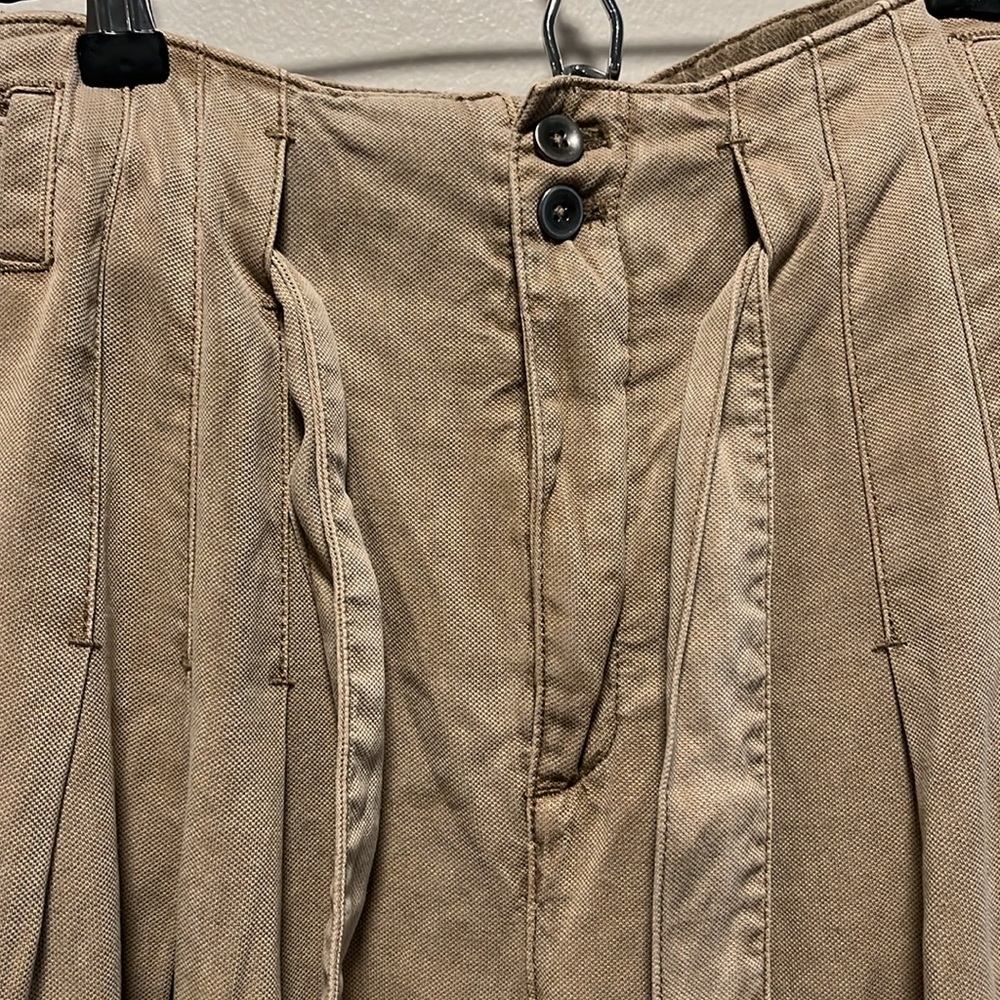FREE PEOPLE Dwell on Dreams Pleated High-Waisted Trouser Wide-Leg Pants, Size 2 - Picture 5 of 10
